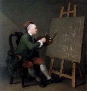 William Hogarth Hogarth Painting the Comic Muse oil painting reproduction